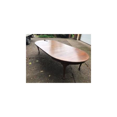 Antiker ausziehbarer Eichen Esstisch im viktorianischem Stil