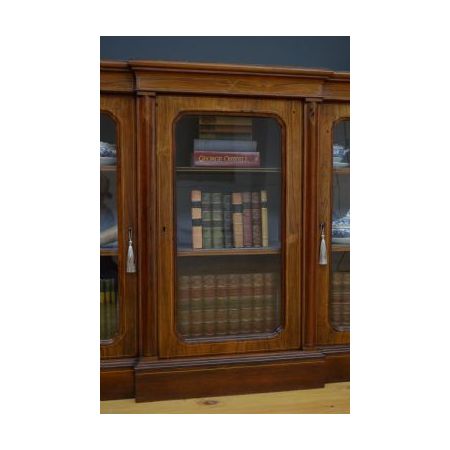 Palisander Bücherschrank / breakfront book cabinet im Viktorianischen Stil