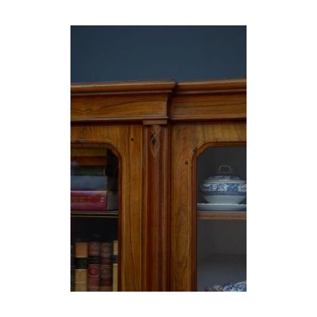 Palisander Bücherschrank / breakfront book cabinet im Viktorianischen Stil