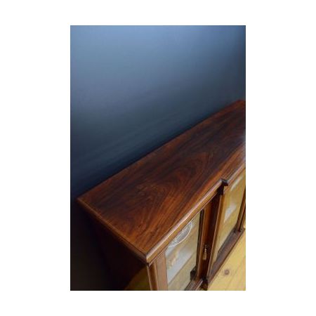 Palisander Bücherschrank / breakfront book cabinet im Viktorianischen Stil