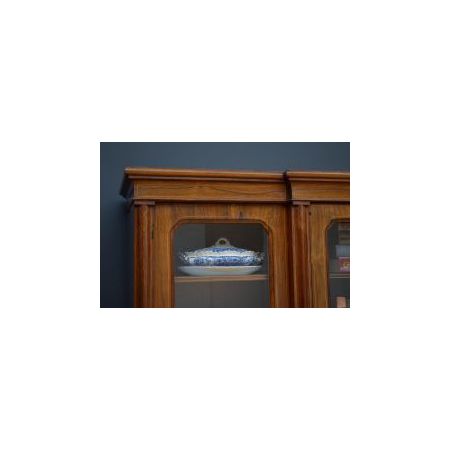 Palisander Bücherschrank / breakfront book cabinet im Viktorianischen Stil