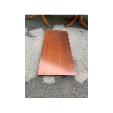 Antiker Mahagoni triple pillar Esstisch