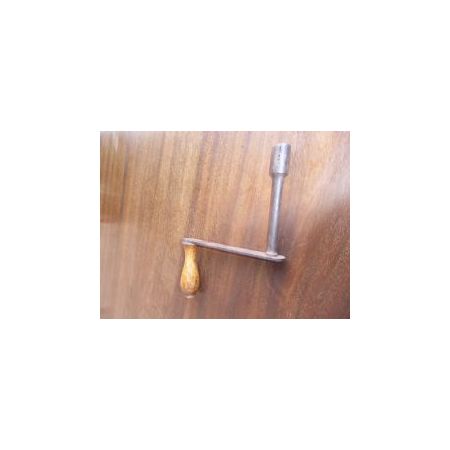 Antiker ausziehbarer Küchentisch aus massivem Mahagoniholz