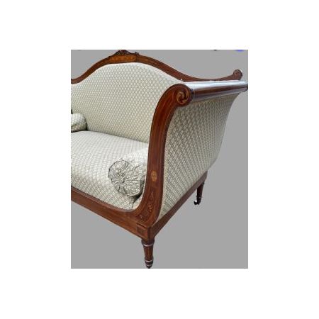 Antikes Sofa im Edwardianischen Stil mit Intarsien