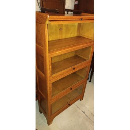 Antiker Globe Wernicke Bücherschrank aus Eichenholz