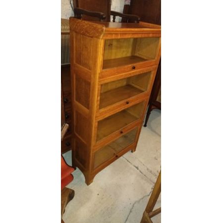 Antiker Globe Wernicke Bücherschrank aus Eichenholz