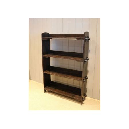 offenes Bücherregal aus Eichenholz im Arts and Crafts Stil