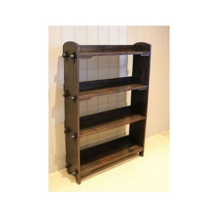 offenes Bücherregal aus Eichenholz im Arts and Crafts Stil