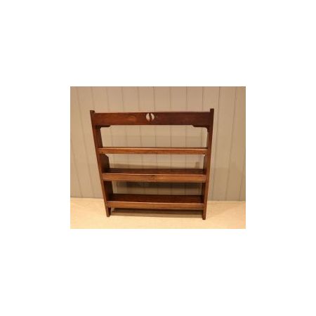 offenes Bücherregal aus Eichenholz im Arts and Crafts Stil