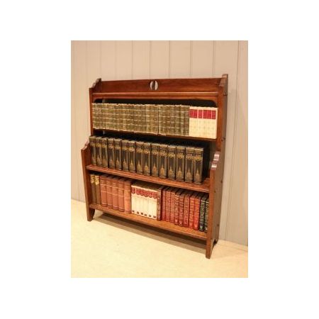 offenes Bücherregal aus Eichenholz im Arts and Crafts Stil