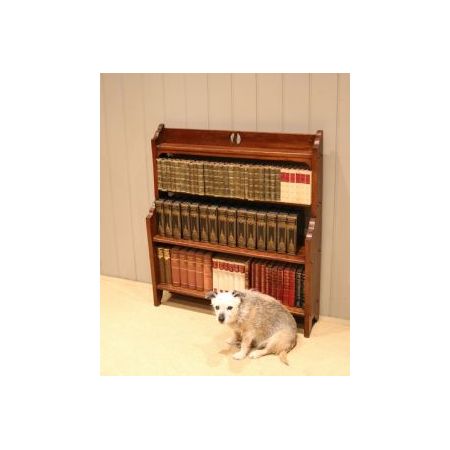 offenes Bücherregal aus Eichenholz im Arts and Crafts Stil