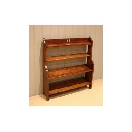 offenes Bücherregal aus Eichenholz im Arts and Crafts Stil