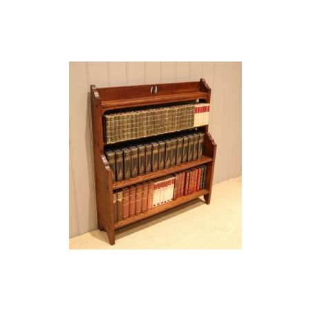 offenes Bücherregal aus Eichenholz im Arts and Crafts Stil