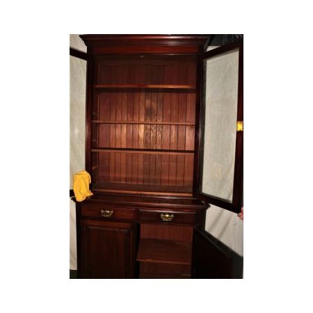 Mahagoni Bücherschrank im Viktorianischen Stil