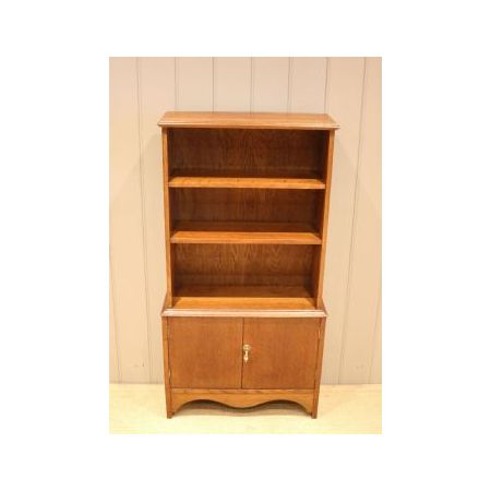 Edwardianisches Bücherregal aus Eichenholz