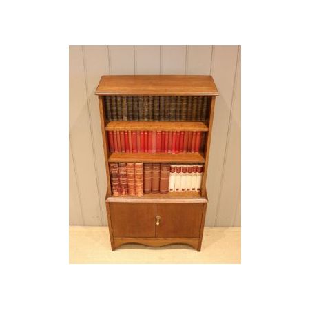 Edwardianisches Bücherregal aus Eichenholz