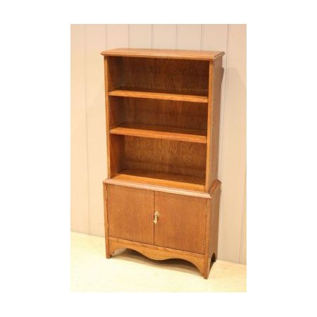 Edwardianisches Bücherregal aus Eichenholz