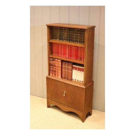 Edwardianisches Bücherregal aus Eichenholz