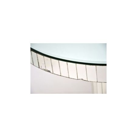 verspiegelter Glas Couchtisch / coffee table im Art Deco Stil