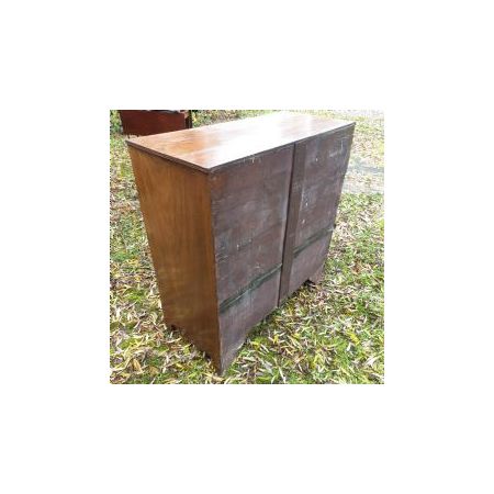 Antiker Regency Mahagoni Kommodenschrank aus Massivholz