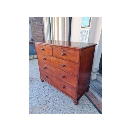 Antike viktorianische Mahagoni-Kommode aus Massivholz