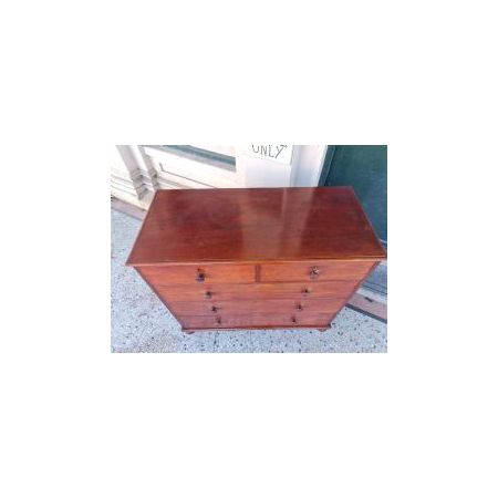 Antike viktorianische Mahagoni-Kommode aus Massivholz