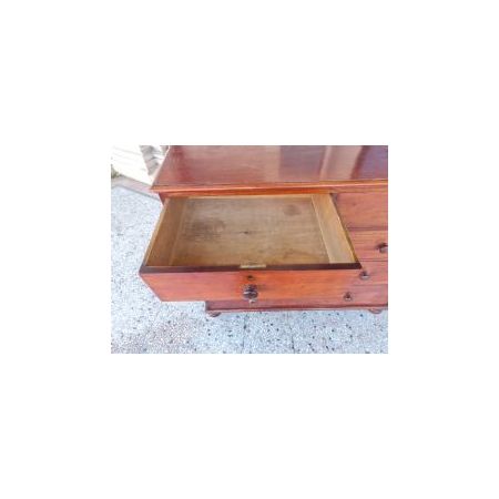 Antike viktorianische Mahagoni-Kommode aus Massivholz