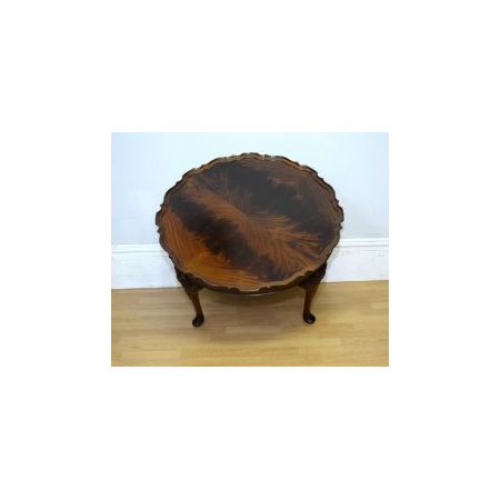 Couchtisch / coffee table mit Mahagoniplatte