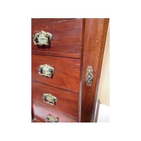 Antike spätviktorianische Wellington Kommode