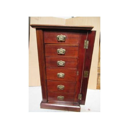 Antike spätviktorianische Wellington Kommode