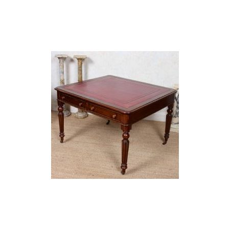 Mahagoni Schreibtisch / library desk im Viktorianischen Stil