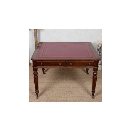 Mahagoni Schreibtisch / library desk im Viktorianischen Stil