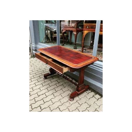 Mahagoni Schreibtisch / library desk im William IV Stil