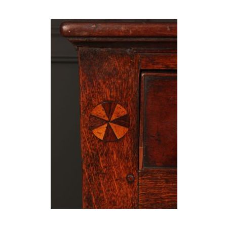 Antikes Breakfront Sideboard aus Eiche und Mahagoni