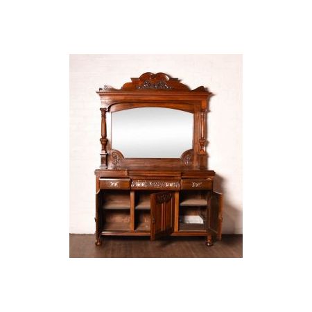 Antikes Sideboard mit Spiegel im Art Nouveau Stil