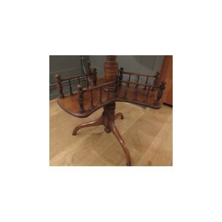 Mahagoni Weintisch mit Revolving Bücherregal im Viktorianischen Stil