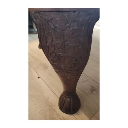 Anglo-indischer Couchtisch aus Teakholz