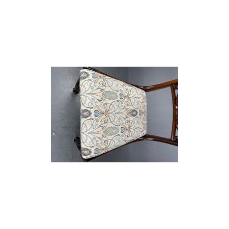 Antiker Satz von vier englischen Esszimmerstühlen aus Rosenholz aus der Regency Epoche