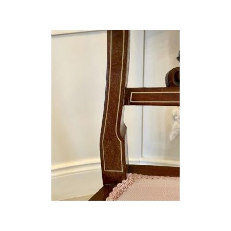 Antiker Mahagoni Stuhl im Georgianischen Stil mit Intarsien