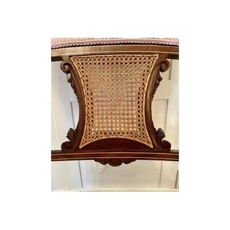 Antiker Mahagoni Stuhl im Georgianischen Stil mit Intarsien