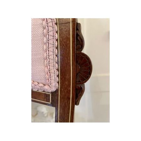 Antiker Mahagoni Stuhl im Georgianischen Stil mit Intarsien