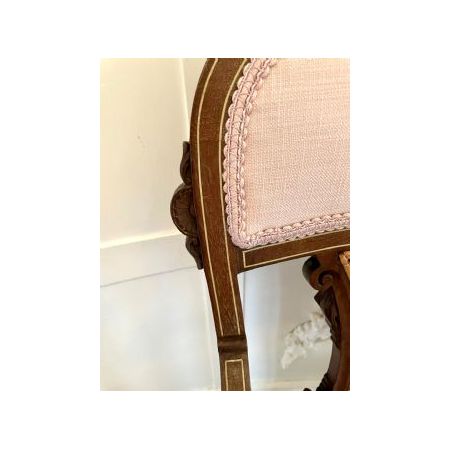 Antiker Mahagoni Stuhl im Georgianischen Stil mit Intarsien