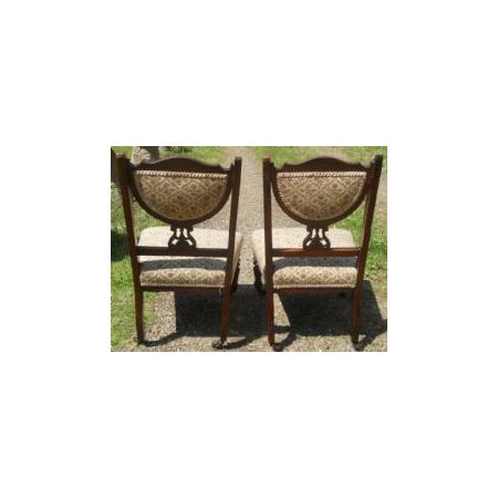 Ein Paar Antike Mahagoni Stühle / nursing chairs aus der Edwardianischen Epoche