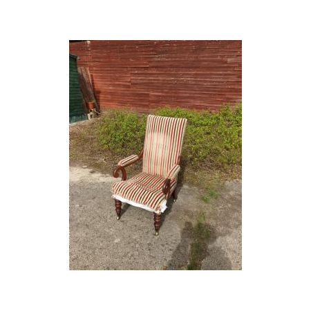 Antiker regency Sessel aus massivem Mahagoni