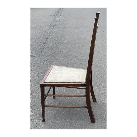 Mahagoni Stuhl / single chair im Art Nouveau Stil mit Intarsien