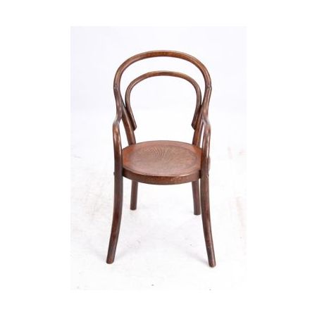 Antiker Edwardianischer Armlehnstuhl aus bentwood von j & j kohn