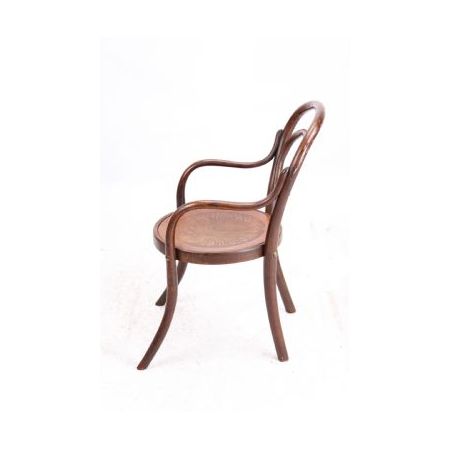 Antiker Edwardianischer Armlehnstuhl aus bentwood von j & j kohn