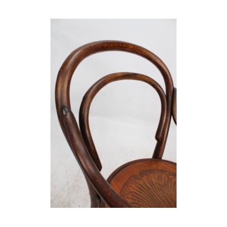 Antiker Edwardianischer Armlehnstuhl aus bentwood von j & j kohn
