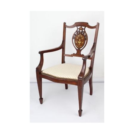 Mahagoni Stuhl / dressing table chair aus der viktorianischen Epoche