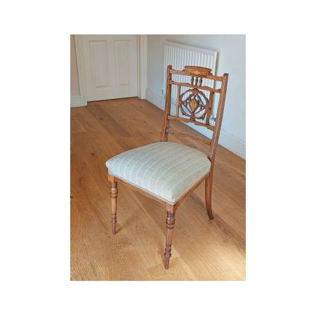 Palisander Stuhl / salon chair aus der viktorianischen Epoche mit Intarsien